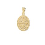 Φυλαχτό Κωνσταντινάτο Δύο Όψεων 9 Καρατίων 